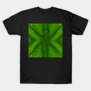 Banana leaf kaleidoscopic patterns. ONE T-Shirt